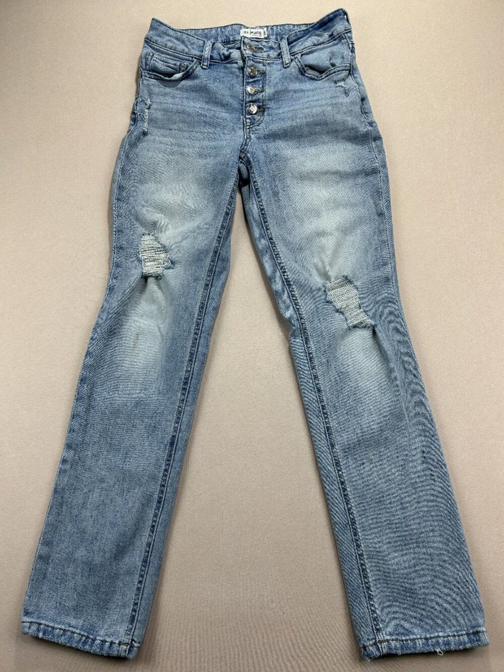 M Jeans by Maurices Women's Size 6 Blue Denim Slim Straight Ankle Stretch
